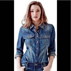 Guess Fitted Denim top